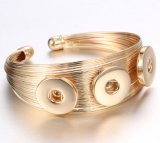 25 styles Love  Metal 1 buttons snap Golden silver rose gold  bracelet fit 18&20MM snap button jewelry