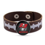 32 styles Painted metal  NFL Team Rugby Football sport Leather bracelet