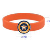 30 styles Painted metal  MLB team baseball sport Silicone bracelet