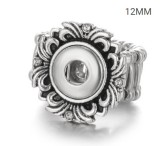 38 styles snaps adjustable sliver Ring with rhinestone fit 12mm snap snap button jewelry