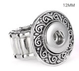 38 styles snaps adjustable sliver Ring with rhinestone fit 12mm snap snap button jewelry