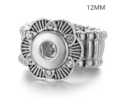 38 styles snaps adjustable sliver Ring with rhinestone fit 12mm snap snap button jewelry