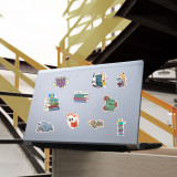 50pcs Book Lover graffiti stickers decorative suitcase notebook waterproof detachable stickers