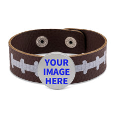 7 styles Painted metal Team LOGO Company LOGO Photo Leather bracelet