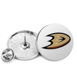 25MM National Hockey League NHL  Team Logos Painted metal brooch temperament high-end clothing accessories brooch