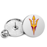 25MM American Colleges-NCAA  Team Logos  Painted metal brooch temperament high-end clothing accessories brooch