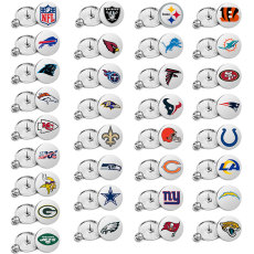 25MM National Football League NFL Team Logos Painted metal brooch temperament high-end clothing accessories brooch