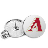 25MM National League  Baseball MLB  Team Logos  Painted metal brooch temperament high-end clothing accessories brooch