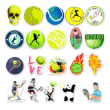 50pcs tennis graffiti stickers decorative suitcase notebook waterproof detachable stickers