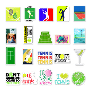 50pcs tennis graffiti stickers decorative suitcase notebook waterproof detachable stickers