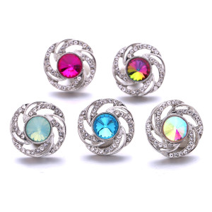 20MM  design Rhinestone  Metal snap buttons