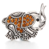 20MM  Elephant design Rhinestone  Metal snap buttons