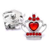 love 20MM  design Rhinestone  Metal snap buttons