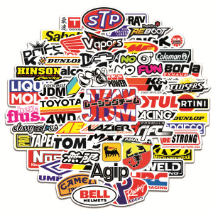 50pcs modified car motorcycle graffiti stickers decorative suitcase notebook waterproof detachable stickers