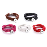 Leather bracelets fit 20mm snaps  jewelry