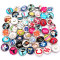 20pcs set of mixed Color randomised 20MM team sports glass snap buttons