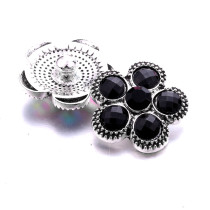 20MM flower Rhinestone  Metal snap buttons