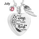 your wings were ready but my heart was not stainless steel perfume bottle birthday necklace