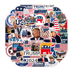 50pcs US Presidential Election Trump graffiti stickers decorative suitcase notebook waterproof detachable stickers