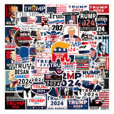 50pcs US Presidential Election Trump graffiti stickers decorative suitcase notebook waterproof detachable stickers