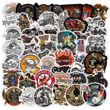 50pcs Harley motorcycle  graffiti stickers decorative suitcase notebook waterproof detachable stickers