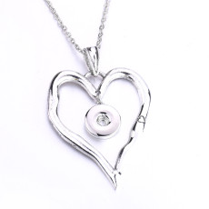 lOVE  Necklace 80CM chain Colorful  metal  fit 20MM chunks snap button jewelry