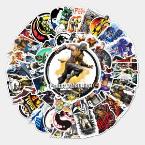 50pcs Mortal Kombat graffiti stickers decorative suitcase notebook waterproof detachable stickers