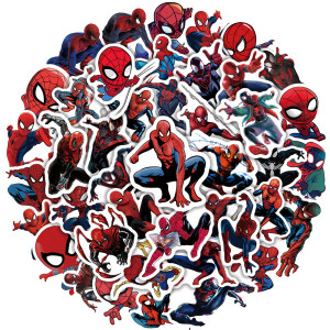 50pcs Marvel Anime Heroes graffiti stickers decorative suitcase notebook waterproof detachable stickers