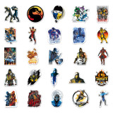 50pcs Mortal Kombat graffiti stickers decorative suitcase notebook waterproof detachable stickers