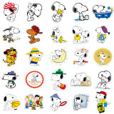 50pcs cartoon animals graffiti stickers decorative suitcase notebook waterproof detachable stickers