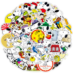 50pcs cartoon animals graffiti stickers decorative suitcase notebook waterproof detachable stickers