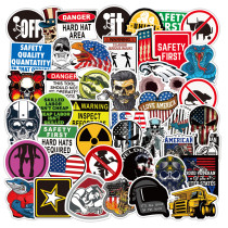 50pcs Toolbox Helmet Welding Construction Alliance graffiti stickers decorative suitcase notebook waterproof detachable stickers