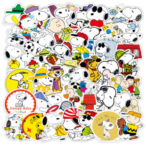 50pcs cartoon animals graffiti stickers decorative suitcase notebook waterproof detachable stickers