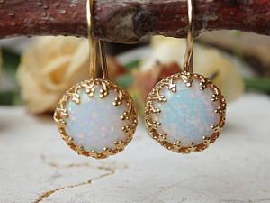 Opal earrings fashion women's earrings