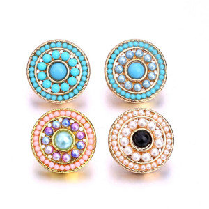 20MM  design Rhinestone  Metal snap buttons