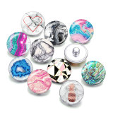 20MM shell Print glass snaps buttons