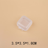 100pcs/set snaps chunks box Transparent pp plastic single box empty box mini storage box