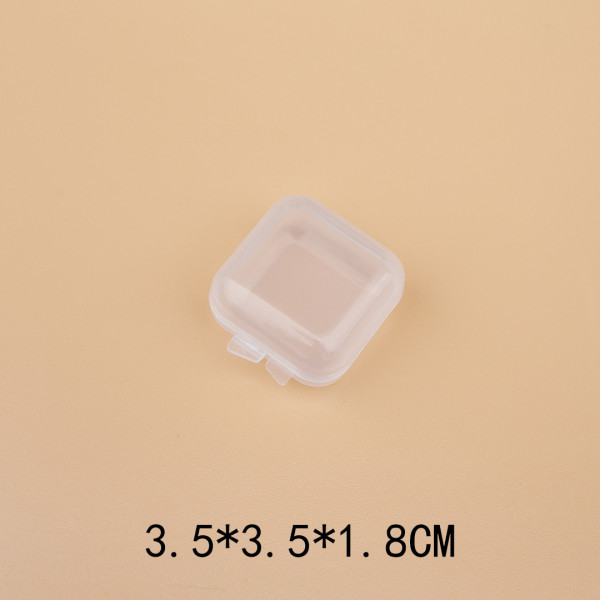 100pcs/set snaps chunks box Transparent pp plastic single box empty box mini storage box
