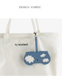 Simple portable glasses bag with pressure-resistant sunglasses clip protective sleeve hanging expression glasses bag