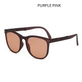 Folding sunglasses uv anti-ultraviolet sunscreen sunglasses storage zipper box