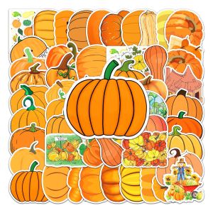 50pcs pumpkin graffiti stickers decorative suitcase notebook waterproof detachable stickers