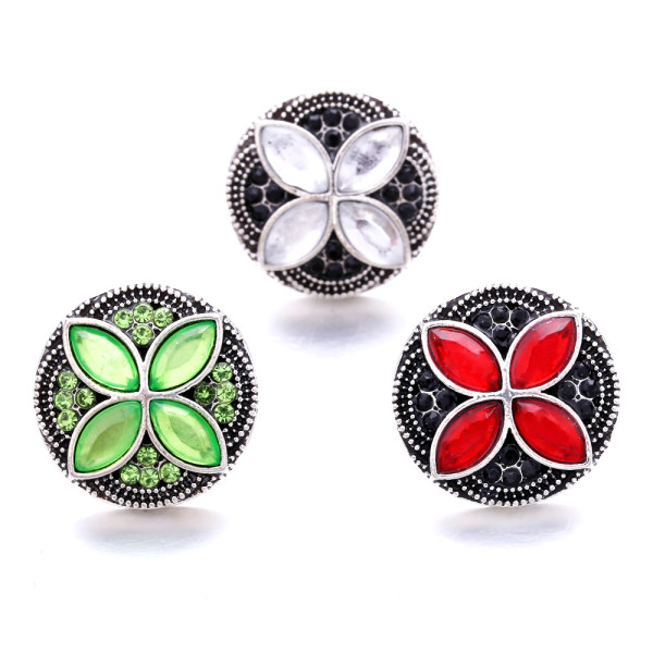 20MM  design Rhinestone  Metal snap buttons