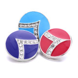 20MM  design Rhinestone  Metal snap buttons