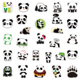 50pcs cute panda graffiti stickers decorative suitcase notebook waterproof detachable stickers