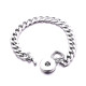 LOVE Metal 1 buttons snap silver   bracelet fit 18&20MM snap button jewelry