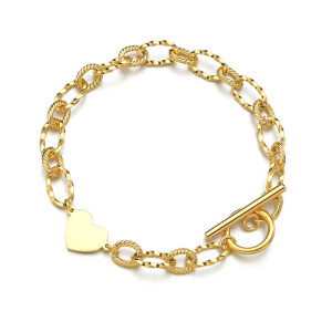 Love OT Buckle Bracelet Stainless Steel Bracelet