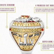 7 sizes NFL Kansas City Chiefs Super Bowl Men's Ring Alloy Jewelry
