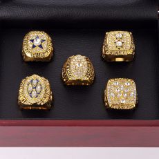 6 sizes 5pcs/lot NFL Super Bowl Football Basketball Cowboys Ring Set (No Box)