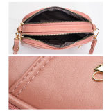 Bow Ladies Small Square Bag Shoulder Messenger Bag Large Capacity Mobile Phone Bag fit 18mm snap button jewelry