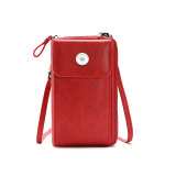 New women's wallets One-shoulder messenger bags Multifunctional mobile phone bags fit 18mm snap button jewelry